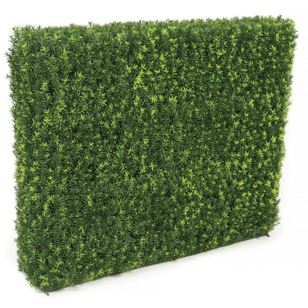 48"Hx48"Wx10"D Outdoor UV-Resistant Artificial Taxus Baccata Topiary Hedge -Green