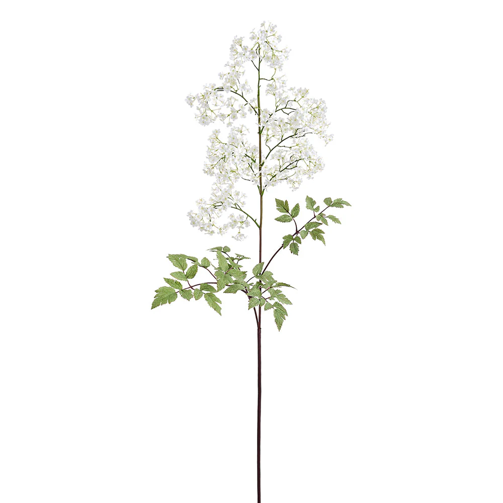 49.5" Gypsophila Baby's Breath Silk Flower Stem -White (Pack of 6)