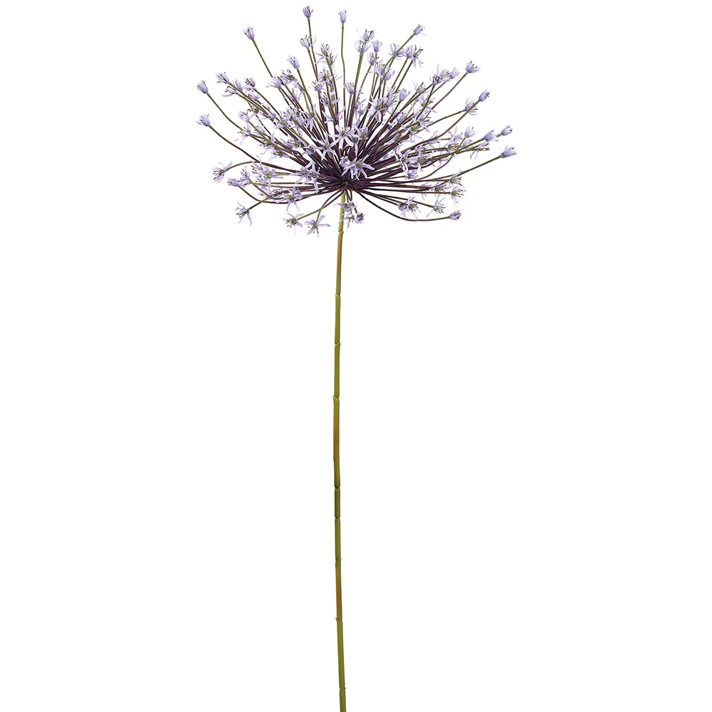 49" Giant Allium Artificial Flower Stem -Lavender (Pack of 8)