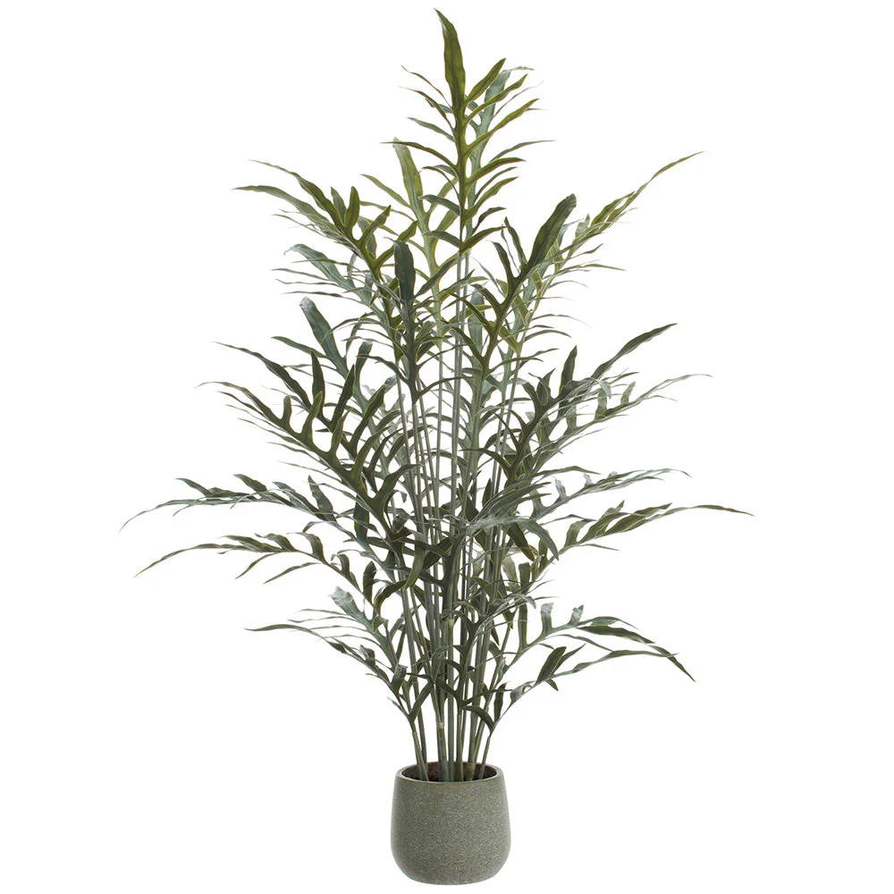 49" PE Java Fern Artificial Plant w/Plastic Pot -Green (Pack of 2)