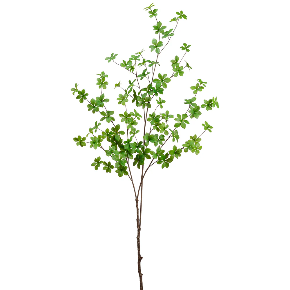 49" Silk Chestnut Leaf Tree Stem -Green (Pack of 12)