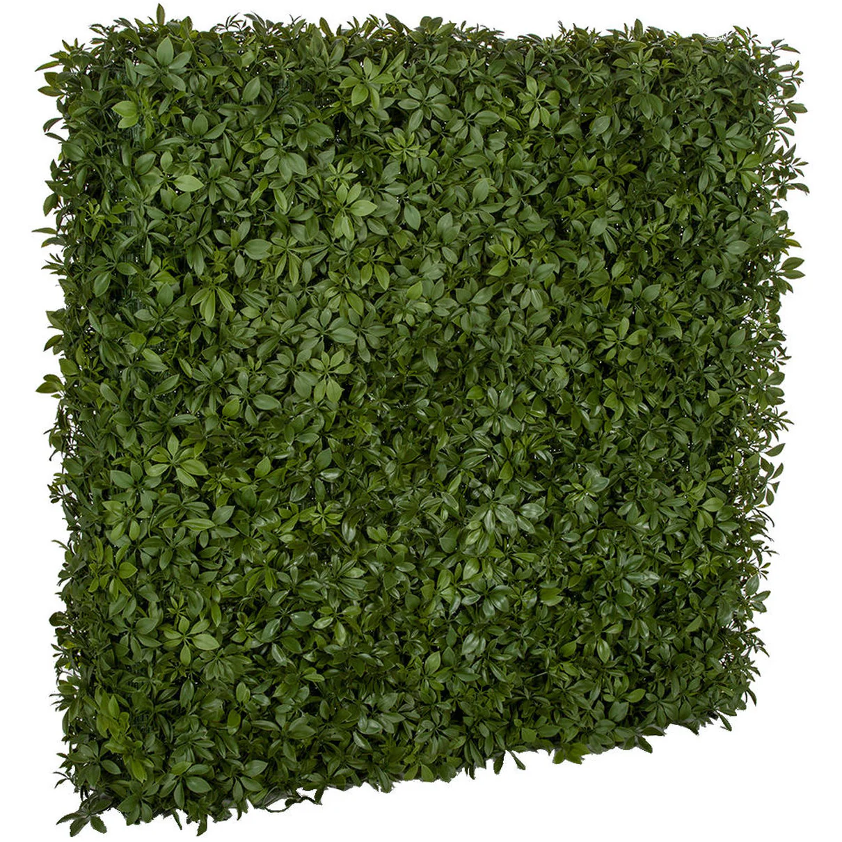 49"Hx48"Wx10"D Outdoor UV-Resistant Artificial Schefflera Leaf Topiary Hedge -2 Tone Green