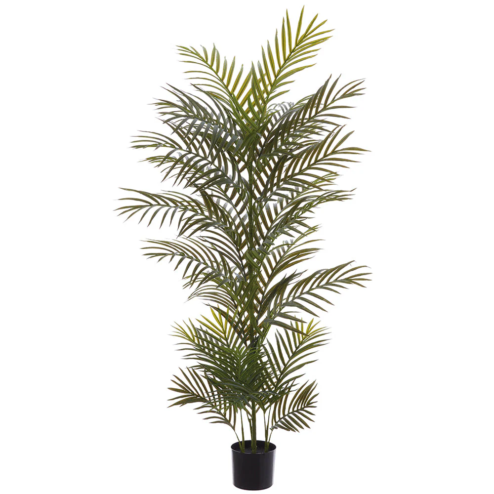 5' Areca Palm Silk Tree w/Pot -Green (Pack of 4)