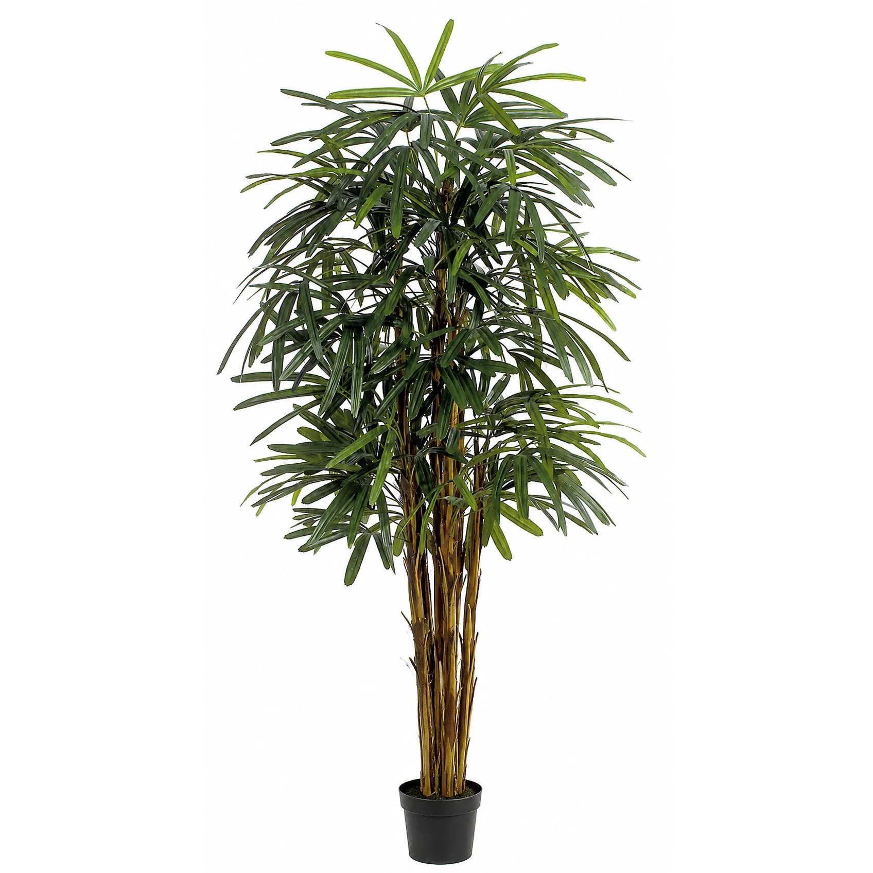 5' Rhapis Artificial Palm Tree w/Pot -Green