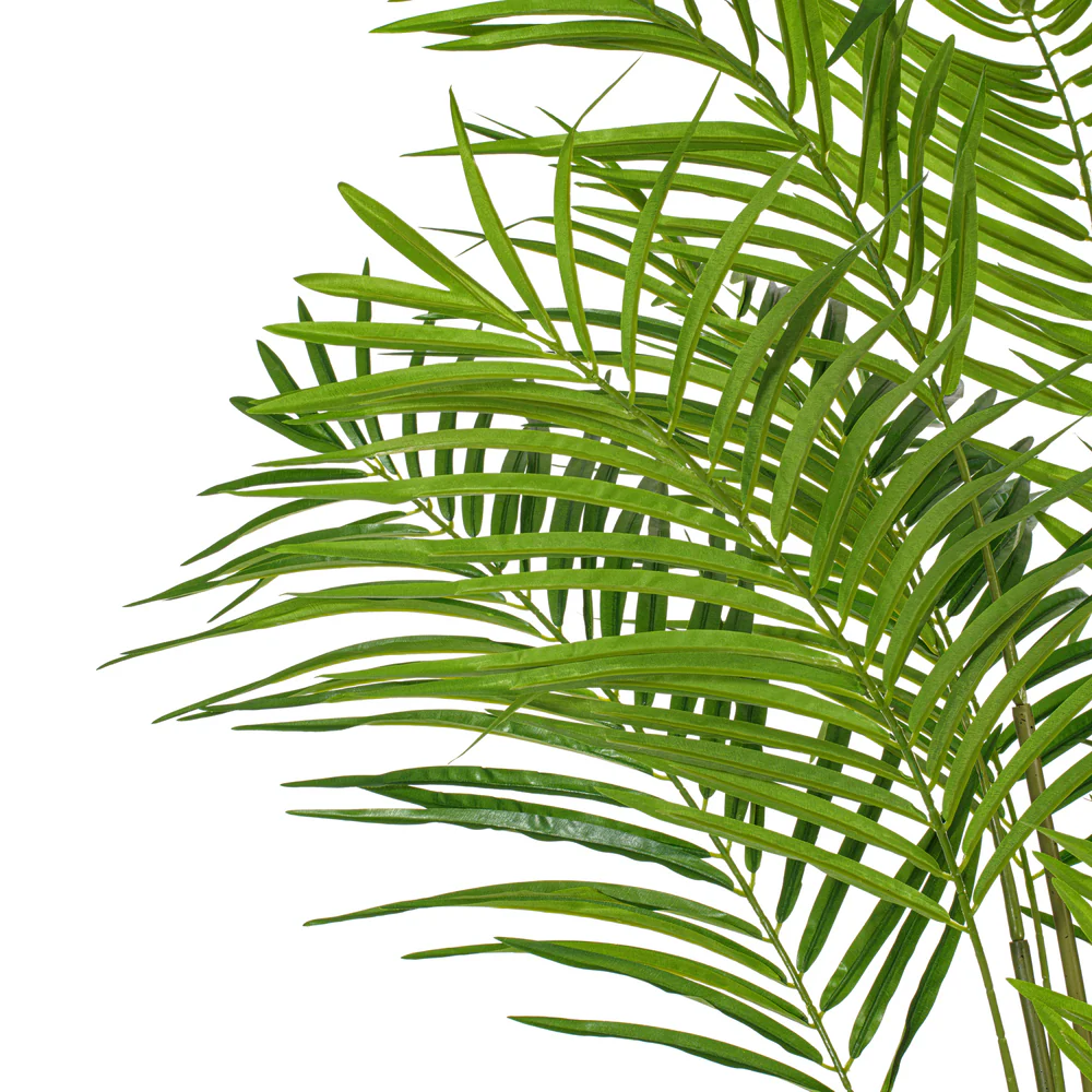 5' Silk Areca Palm Tree w/Plastic Pot -Green - Image 2