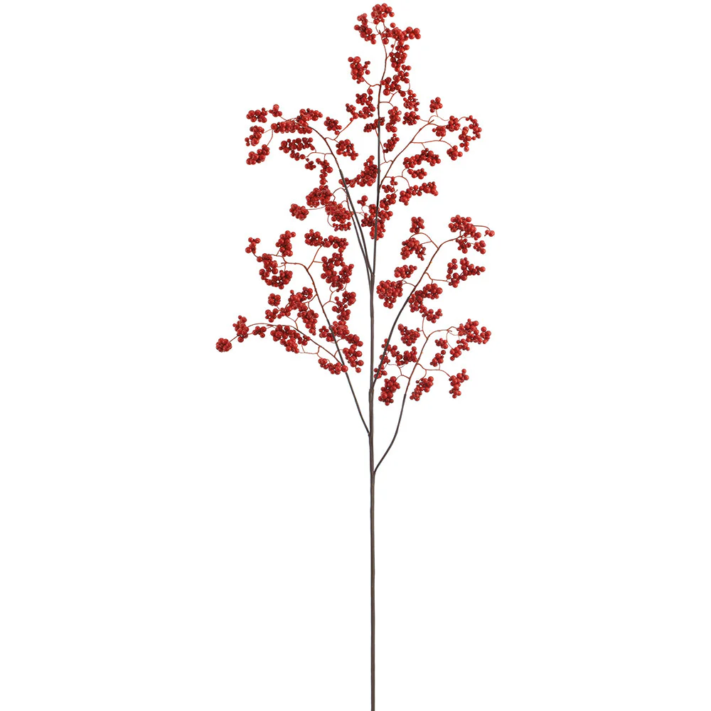 50.5" Artificial Berry Stem -Red (Pack of 6)