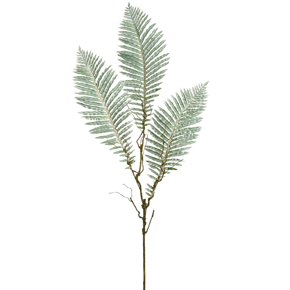 50" Cycas Palm Leaf Silk Stem -Green/Gray (Pack of 12)
