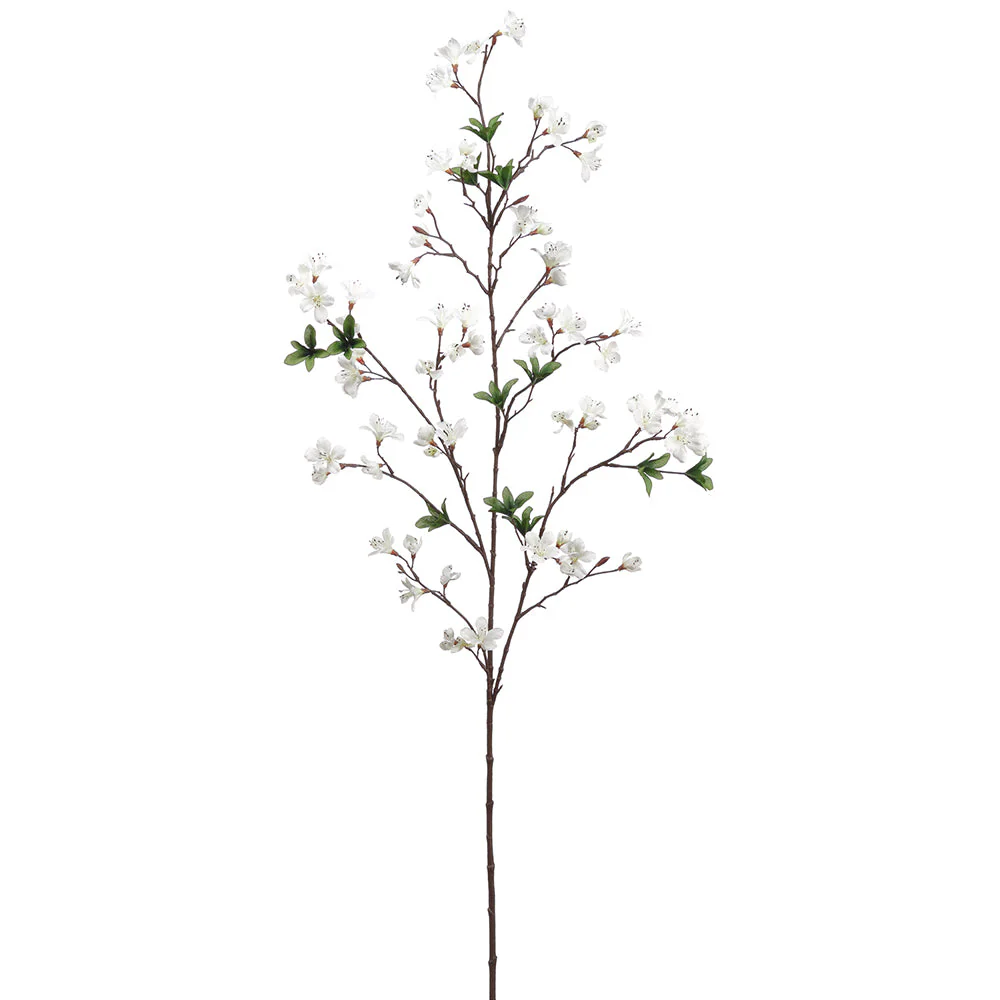 51" Wild Azalea Silk Flower Stem -White (Pack of 12)