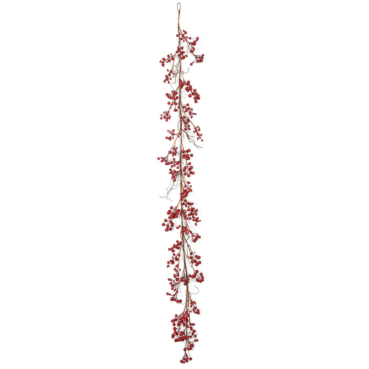 5'10" Artificial Berry Twig Garland -Red (Pack of 2)