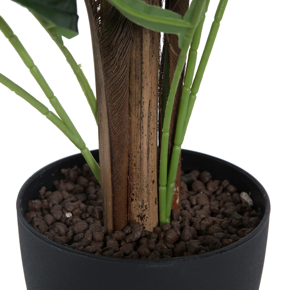 5'10" Real Touch Fern Palm Silk Tree w/Plastic Pot -Green - Image 6