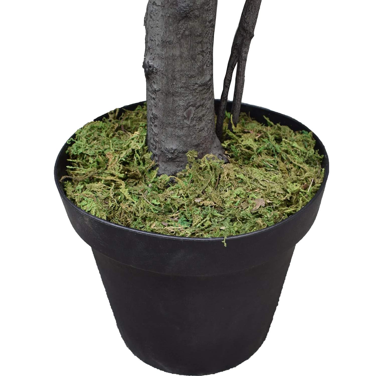 5'10" Real Touch Fiddle Leaf Fig Silk Tree w/Pot -77 Leaves -Green - Image 5