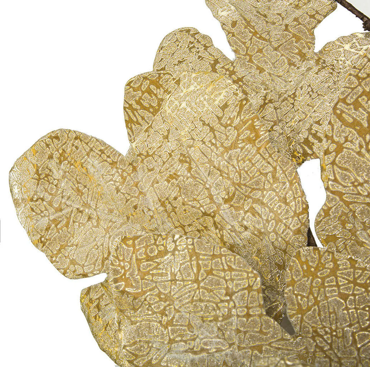 52" Artificial Maple Leaf Stem -Gold (Pack of 6) - Image 2