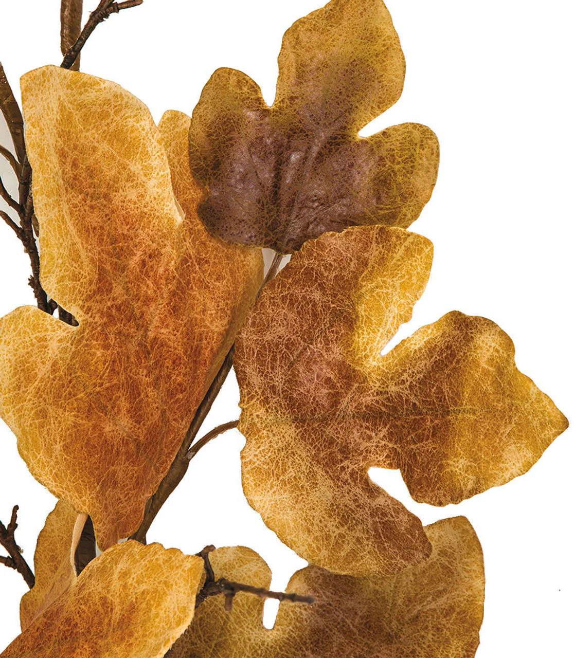 52" Silk Fall Maple Leaf & Twig Stem -2 Tone Brown (Pack of 6) - Image 2