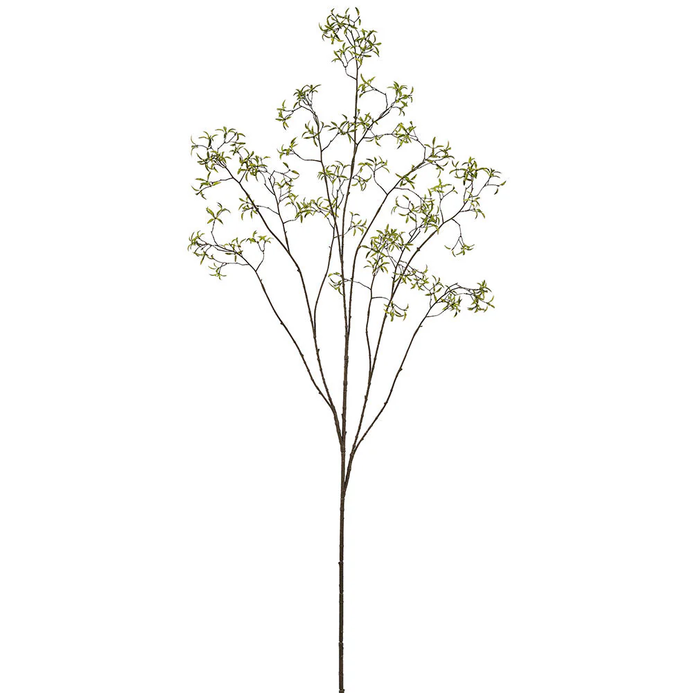53" Mini Leaf Silk Stem -Green (Pack of 12)