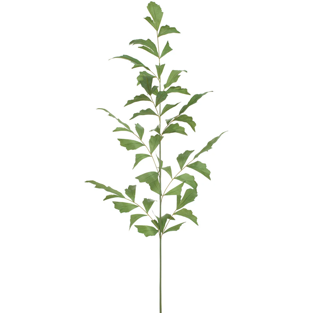 54" Fishtail Palm Leaf Silk Stem -Green (Pack of 12)