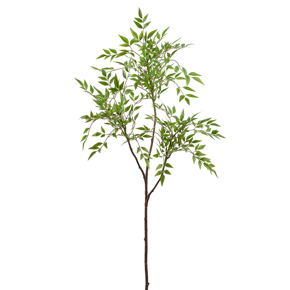 55.5" Artificial Nandina Leaf Stem -Green (Pack of 6)