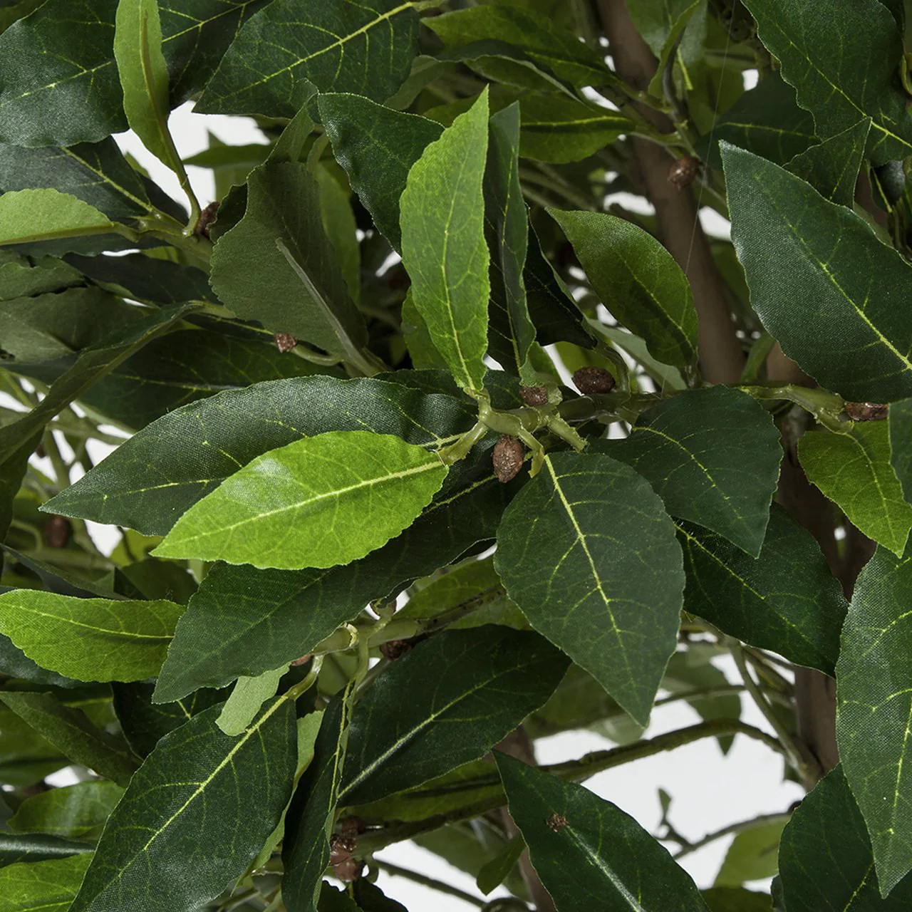 5'6" Artificial Bay Laurel Leaf Ball-Shaped Topiary Tree -2 Tone Green - Image 2