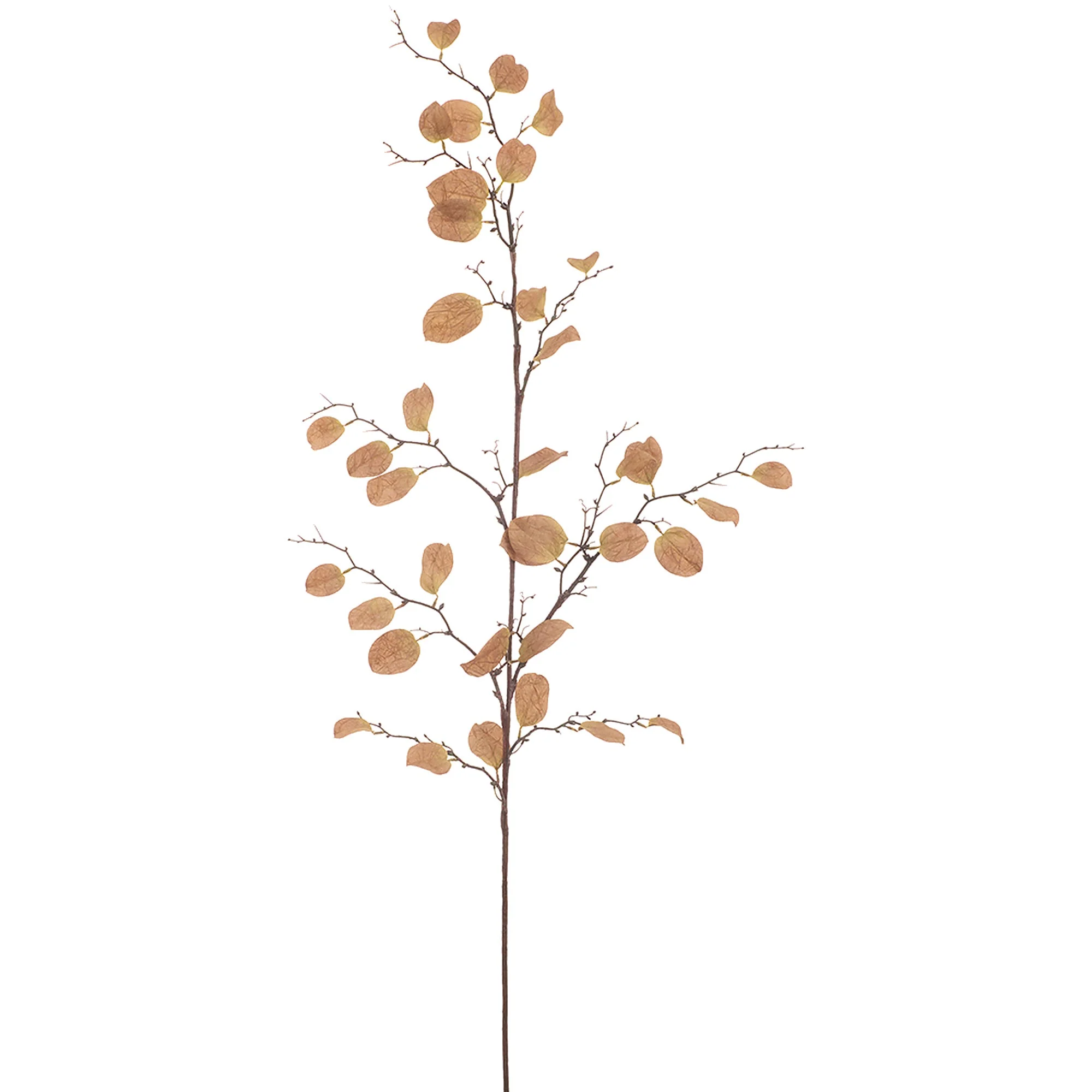 56" Hanging Artificial Smilax Leaf Stem -Brown (Pack of 12)