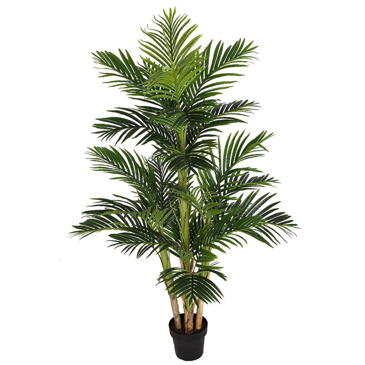 5'6" Soft-Touch Silk Bella Parlor Palm Tree w/Pot -Green
