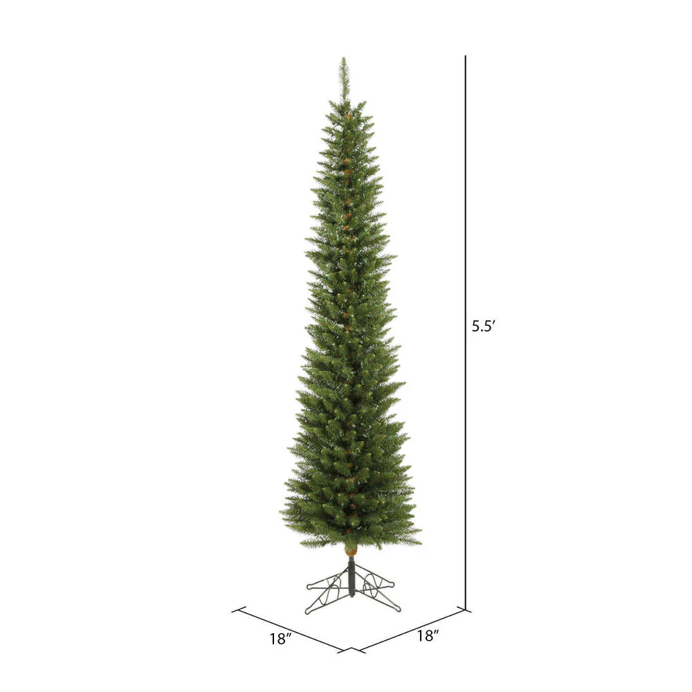5'6"Hx18"W Pole Durham Pine Artificial Christmas Tree, Unlit -Green - Image 3