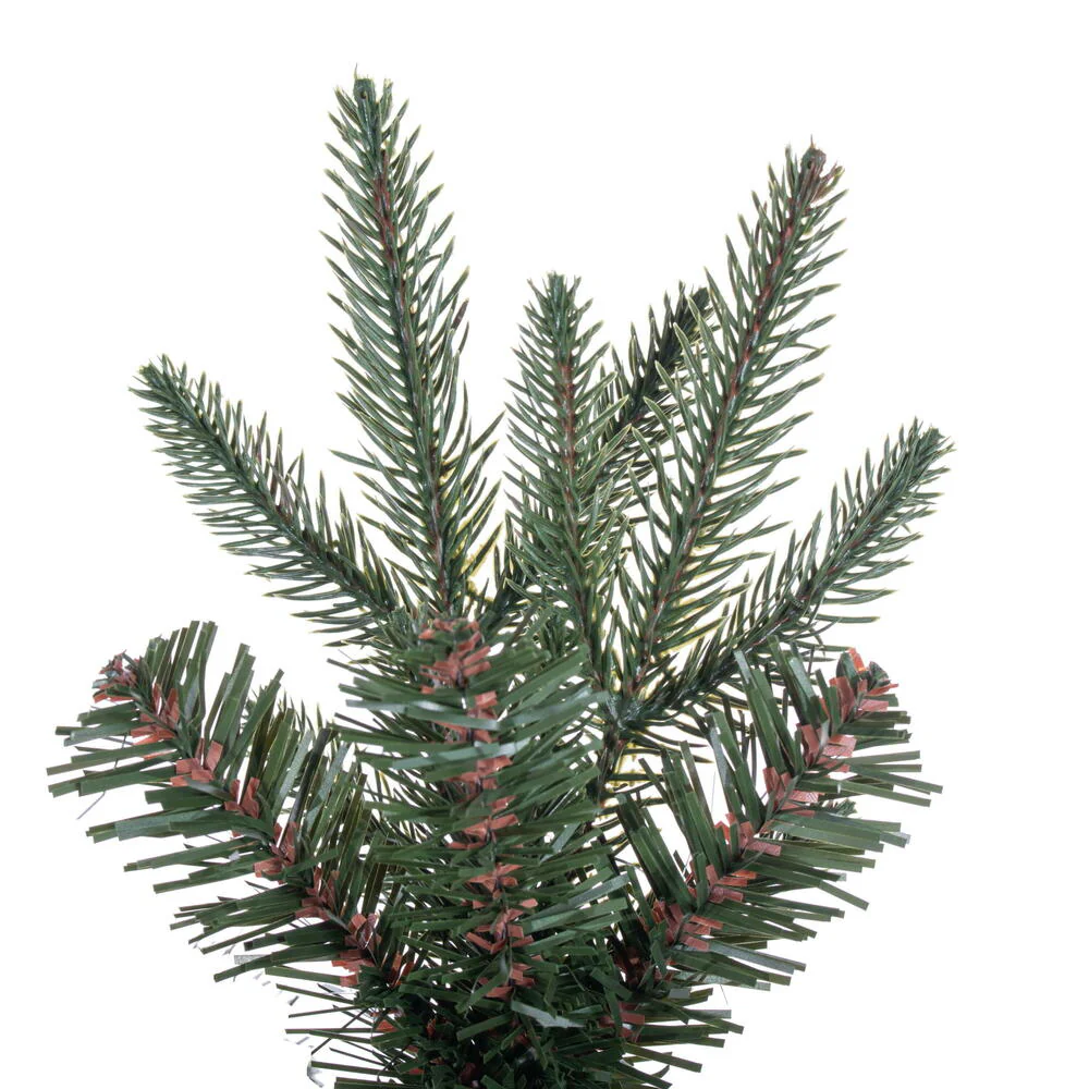 5'6"Hx25"W PE Pencil Bixley Fir Artificial Christmas Tree, Unlit -Green - Image 2