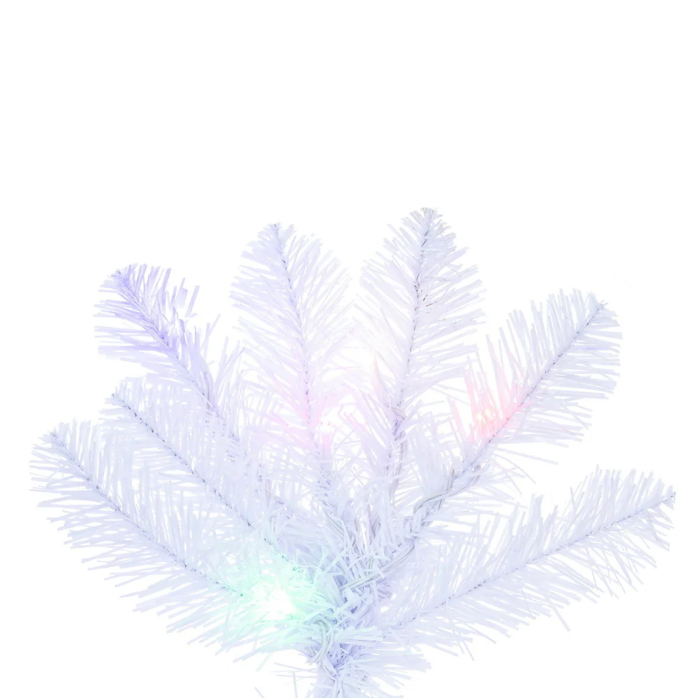 5'6"Hx28"W Pencil White Salem Pine Artificial Christmas Tree, Micro LED Pre-Lit (Multi-Mode) -White - Image 3