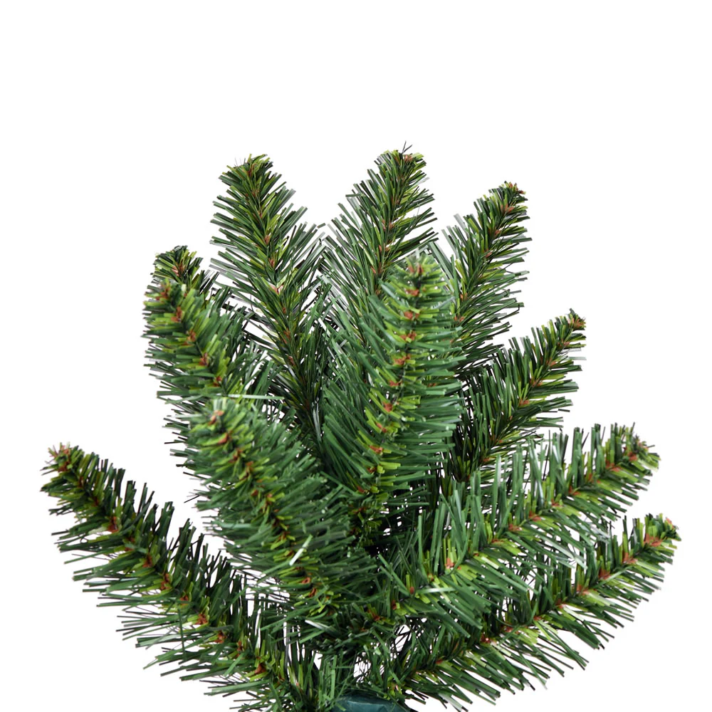 5'6"Hx37"W Half-Tree/Wall Chapel Pine Artificial Christmas Tree, Unlit -Green - Image 2