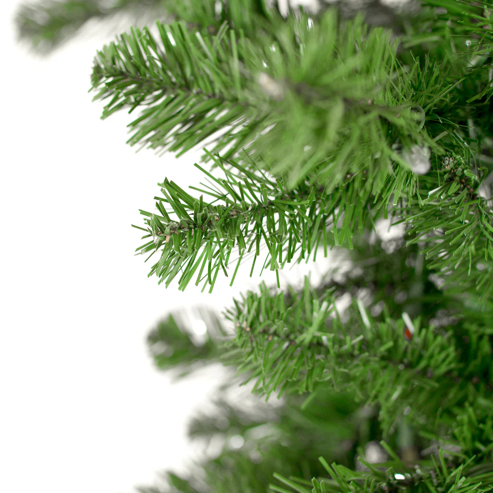 5'6"Hx38"W Upside-Down American Pine Artificial Christmas Tree, LED Pre-Lit (Multicolor) -Green - Image 2