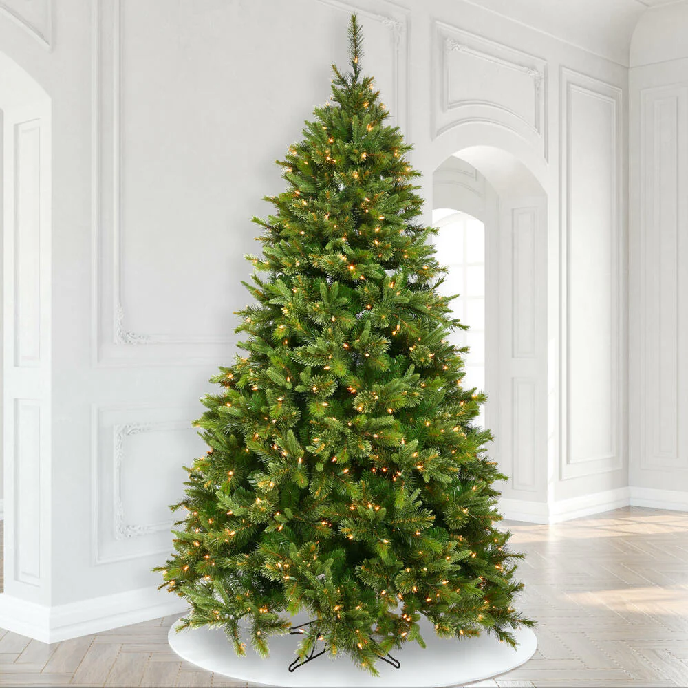 5'6"Hx43"W PE Cashmere Pine Artificial Christmas Tree, Unlit -Green - Image 5
