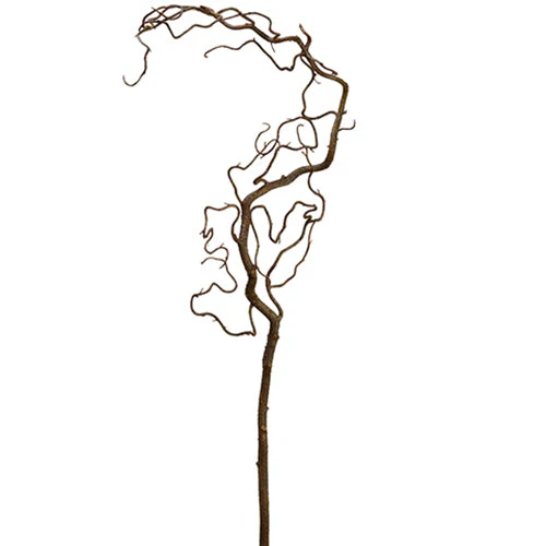 58.5" Artificial Curly Willow Branch Stem -2 Tone Brown (Pack of 12)