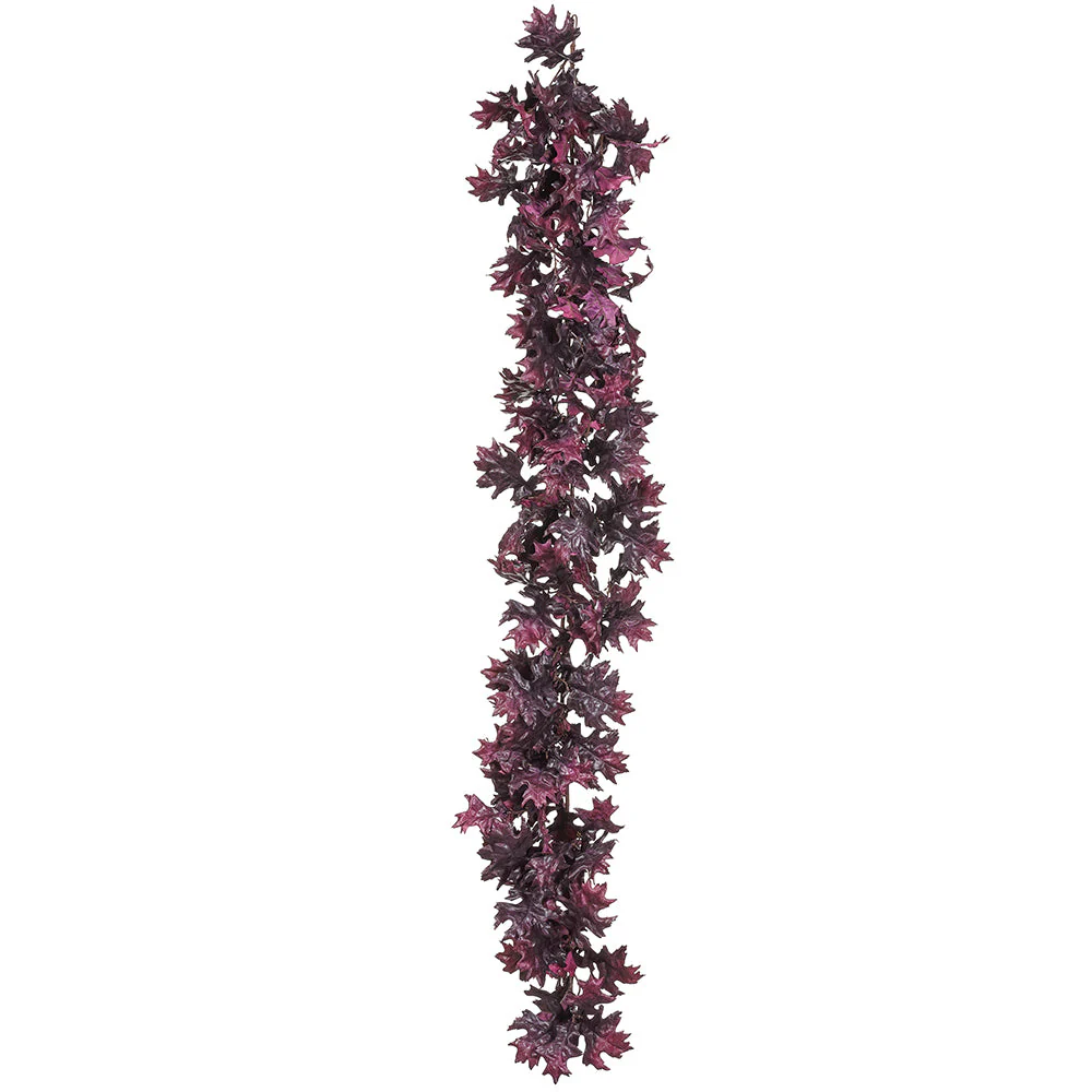 5'9" Silk Oak Leaf Garland -2 Tone Purple (Pack of 2)