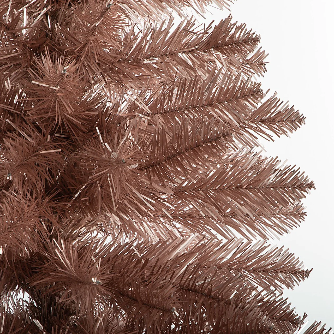 5'Hx30"W Tinsel Ombre Artificial Christmas Tree, Unlit -Pink/Red - Image 2