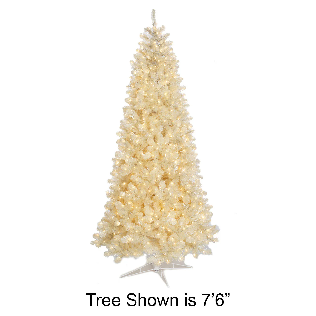 5'Hx32"W Tinsel Matte Vintage Artificial Christmas Tree, Micro LED Pre-Lit -White