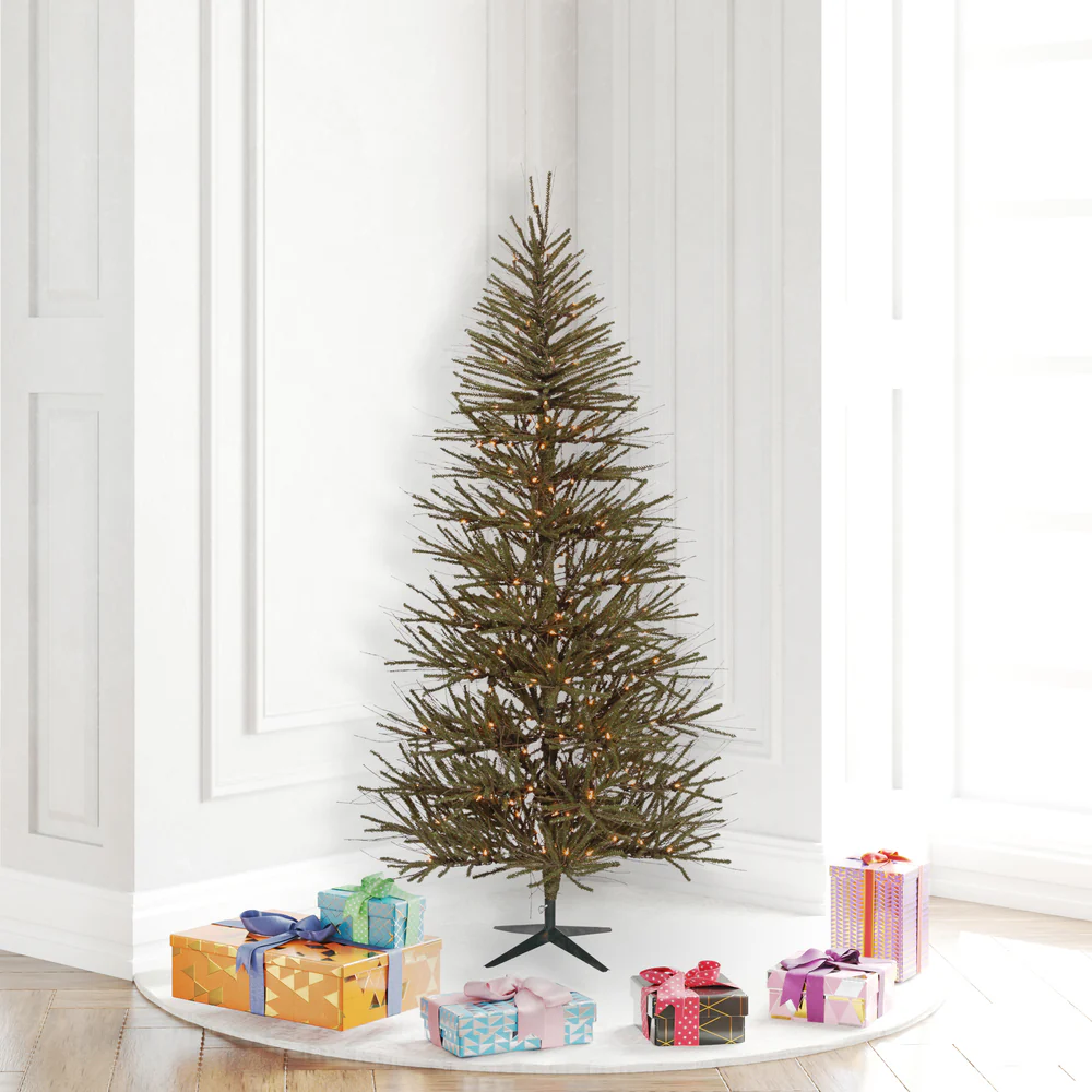 5'Hx34"W Vienna Twig Artificial Christmas Tree, LED Pre-Lit -Brown/Green - Image 4