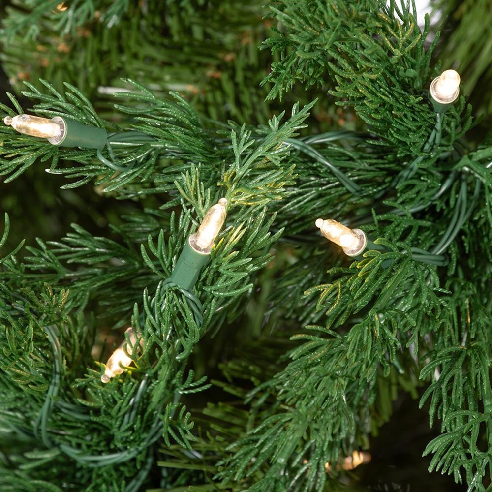 5'Hx43"W Cedar Artificial Tree w/Plastic Pot, LED Pre-Lit -Green - Image 4