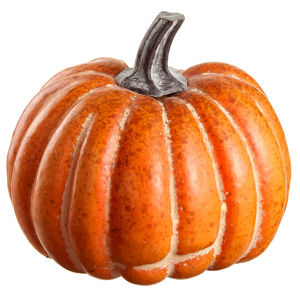 5"Hx5.5"W Artificial Pumpkin -Orange (Pack of 6)