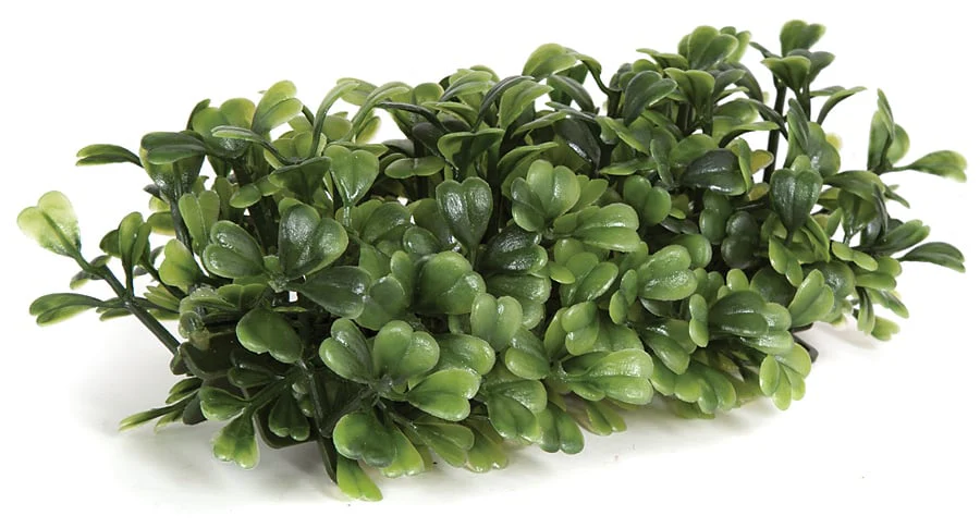 5"Wx1"H Outdoor UV-Proof Artificial Boxwood Mat Edge -Green (Pack of 12) - Image 2