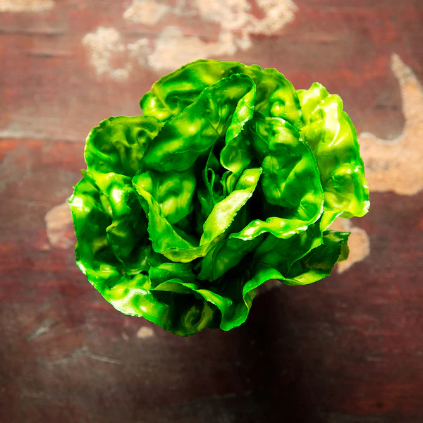 6" Artificial Lettuce -Green (Pack of 12) - Image 3