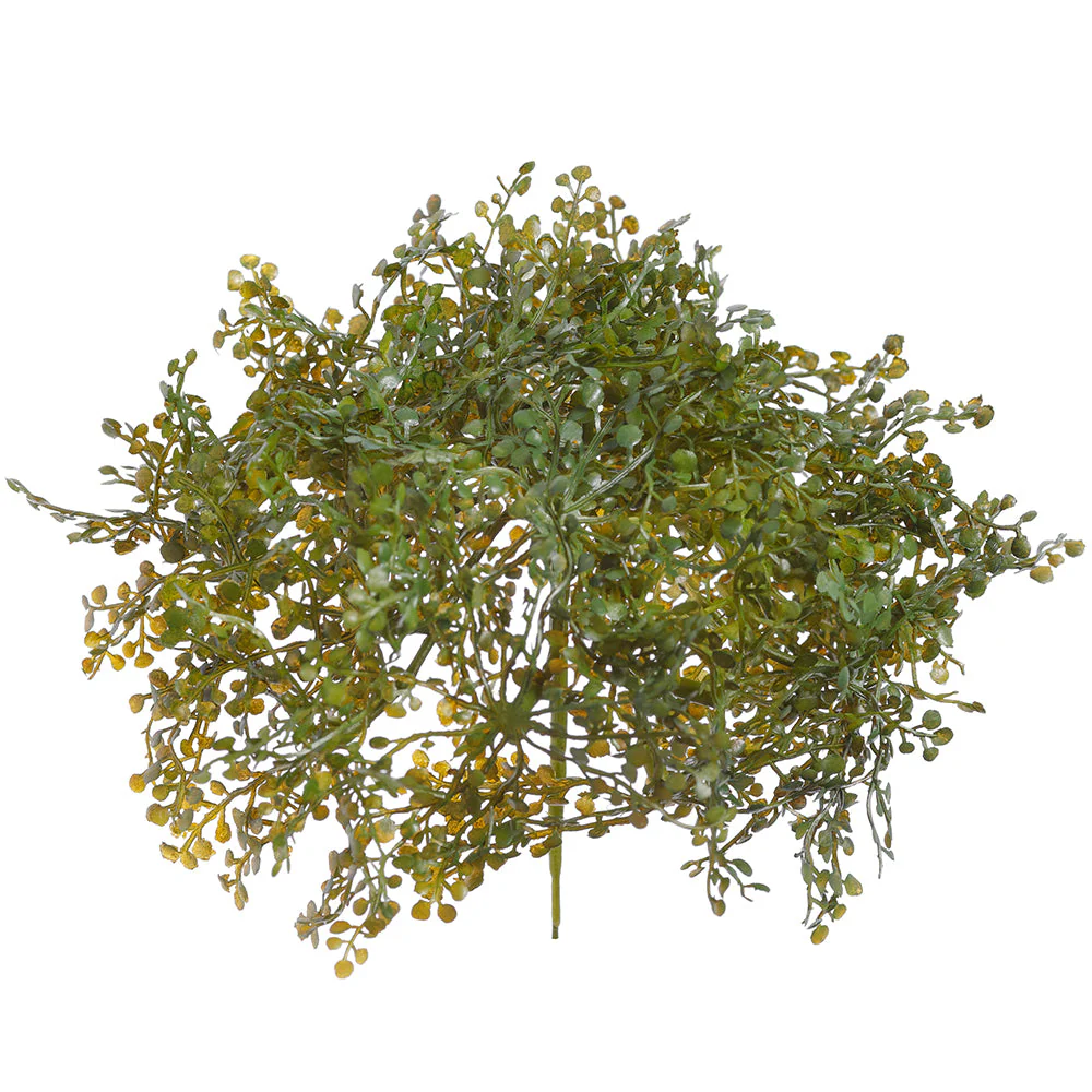 6" Baby's Tear Fern Leaf Artificial Pot Cover Stem -Green (Pack of 12)