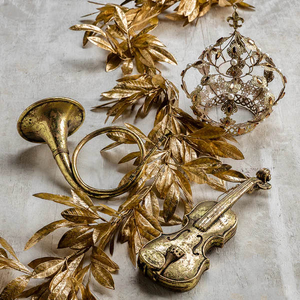 6' Bay Leaf Silk Garland -Gold (Pack of 4) - Image 2