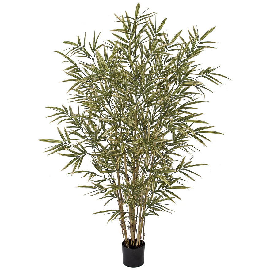 6' IFR Royal Bamboo Artificial Palm Tree w/Pot -Green/White