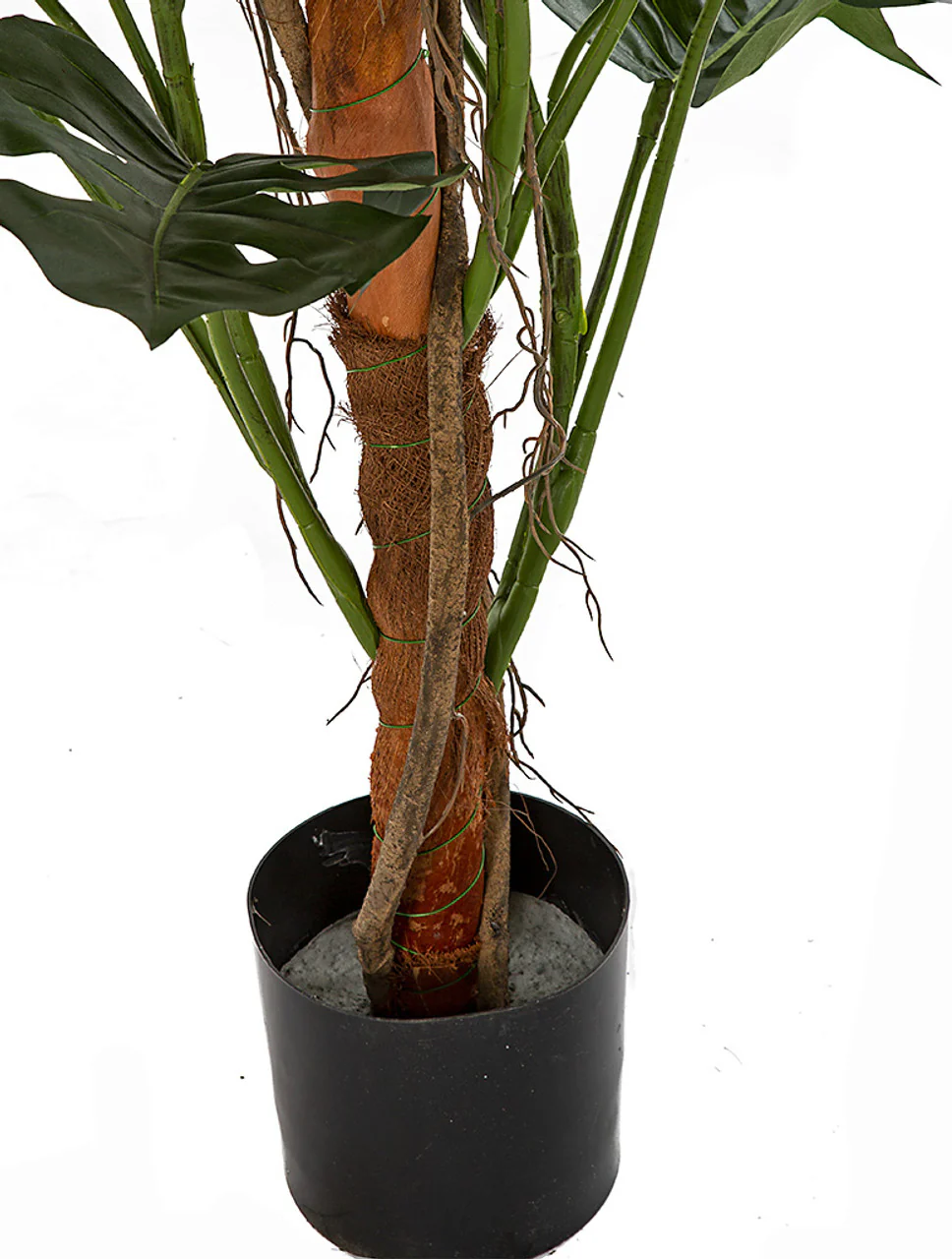 6' IFR Split Leaf Philodendron Monstera Silk Plant w/Pot -Green - Image 2