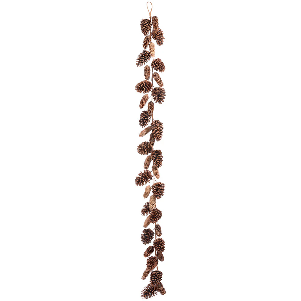 6' Mixed Pinecone Artificial Garland -Brown (Pack of 6)
