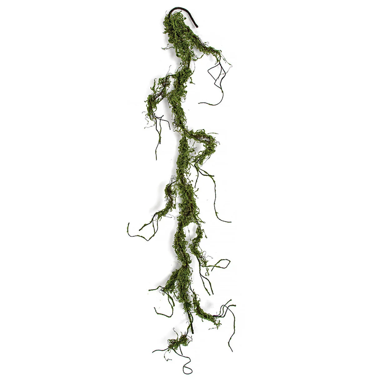 6' Moss Covered Twig Artificial Garland -Green (Pack of 6)