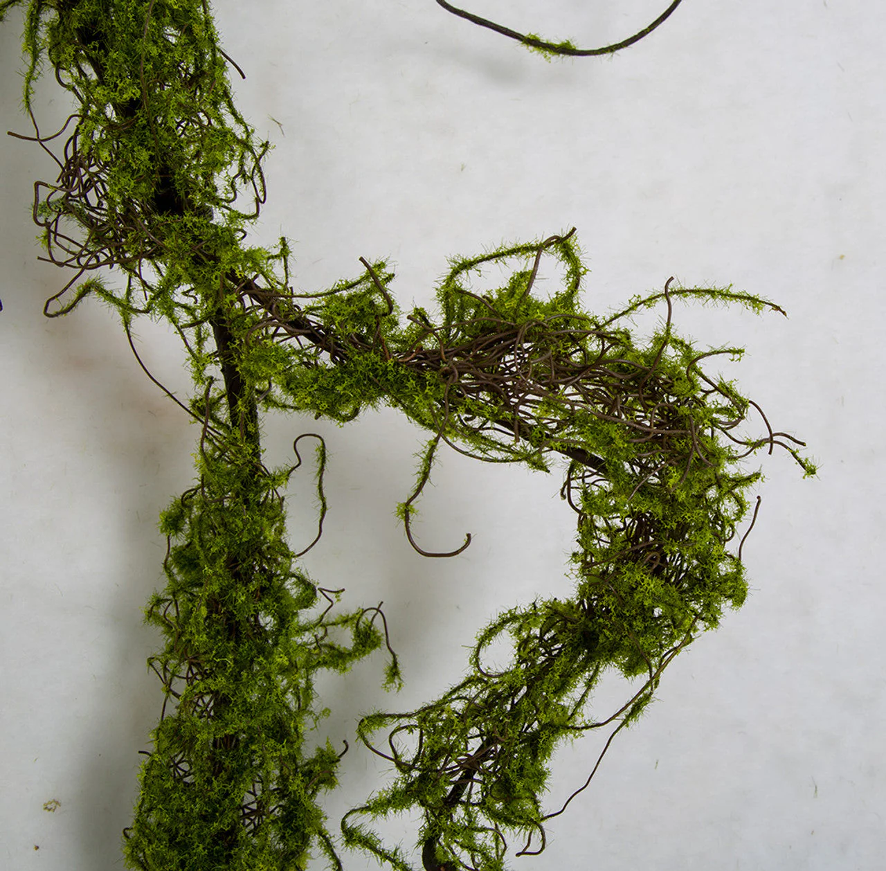 6' Moss Covered Twig Artificial Garland -Green (Pack of 6) - Image 2
