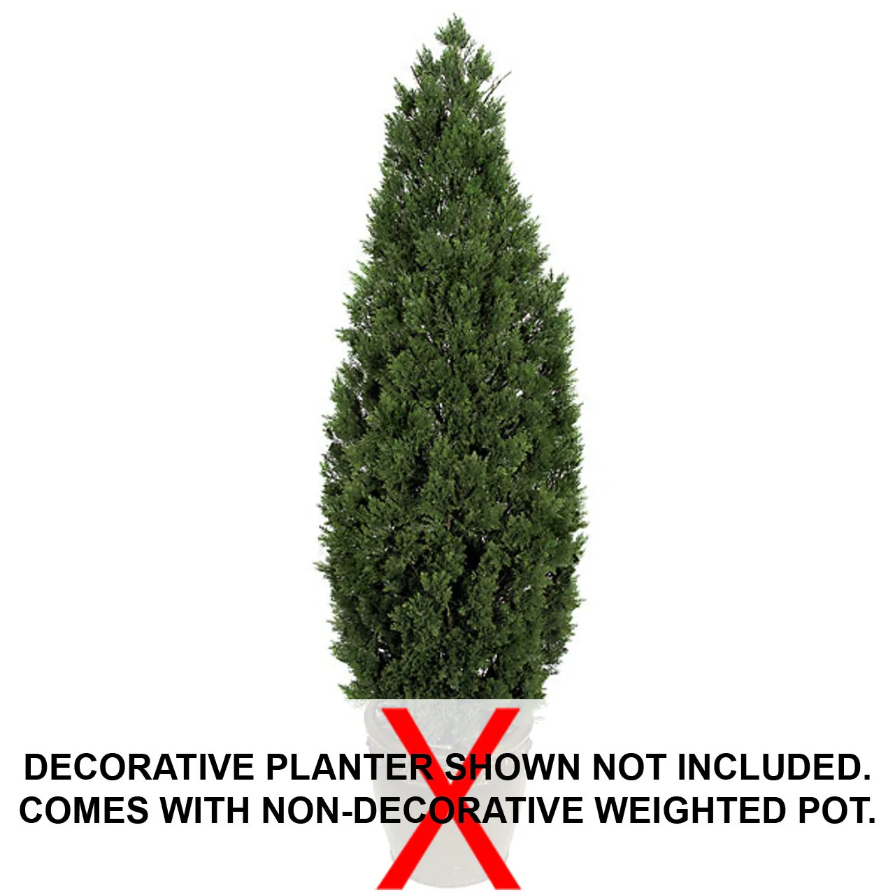 6' Outdoor UV-Proof Artificial Cedar Cone-Shaped Artificial Topiary Tree w/Pot -Green