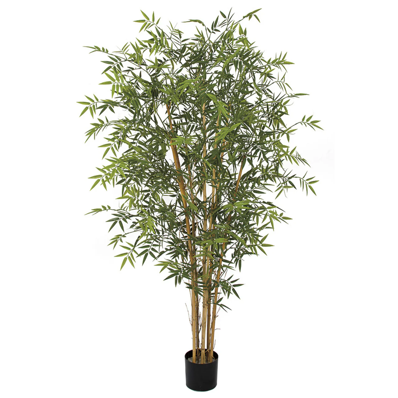 6' Outdoor UV-Resistant Artificial Bamboo Tree w/Pot -Green