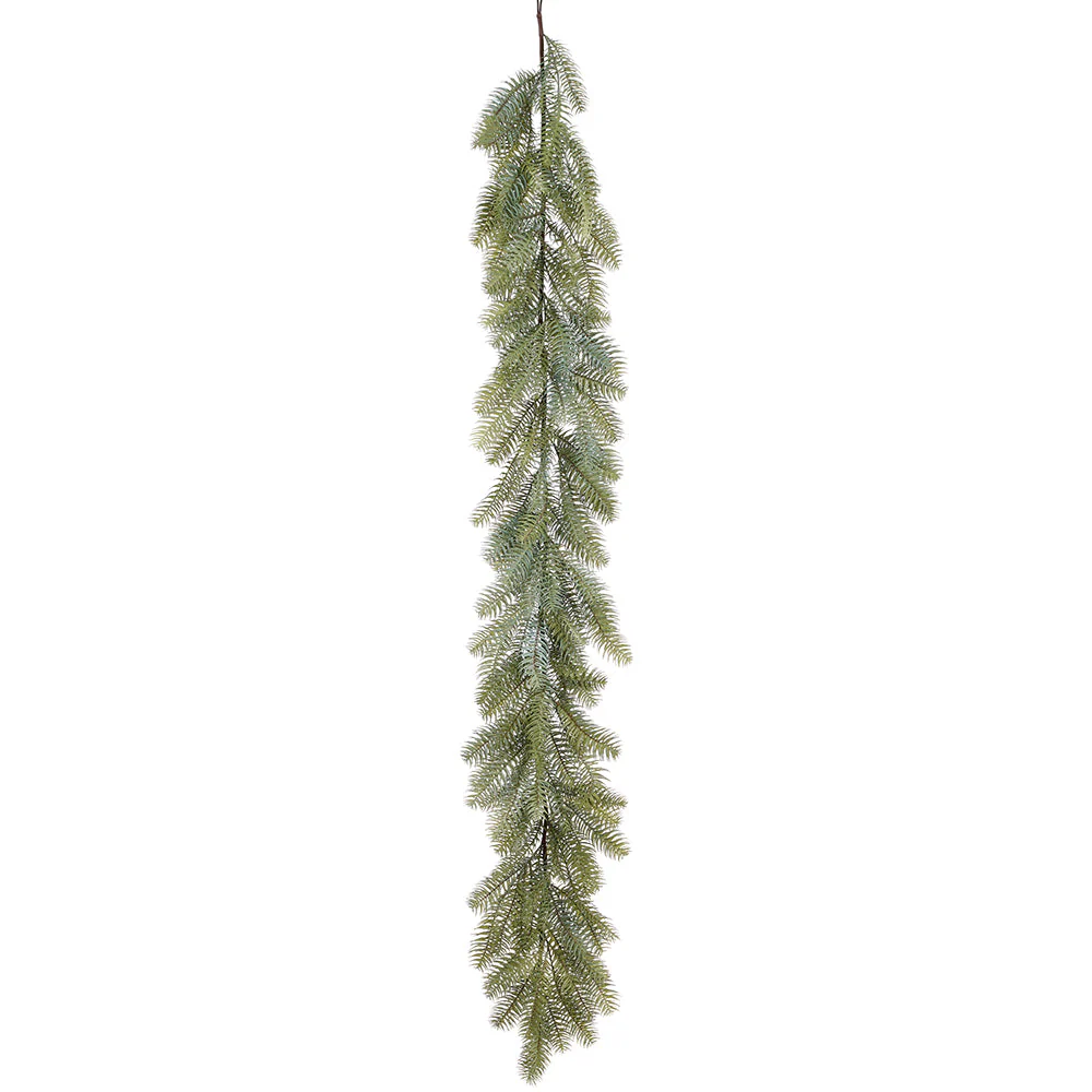 6' Pine Artificial Garland -Green/Gray (Pack of 2)