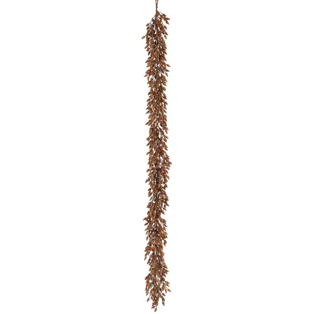 6' Plastic Pinecone Artificial Garland -Brown (Pack of 2)
