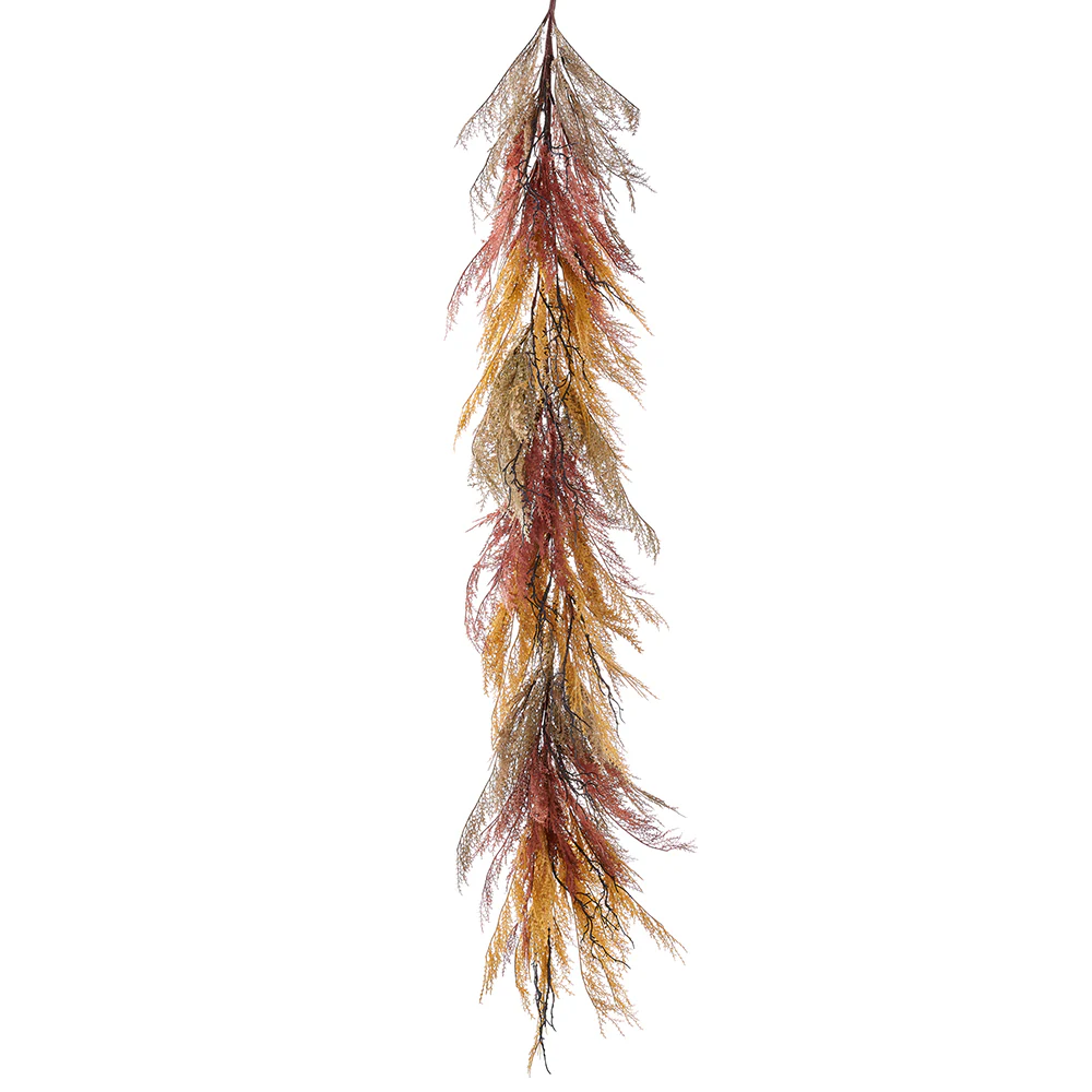 6' Rattail Grass Artificial Garland -Fall (Pack of 2)